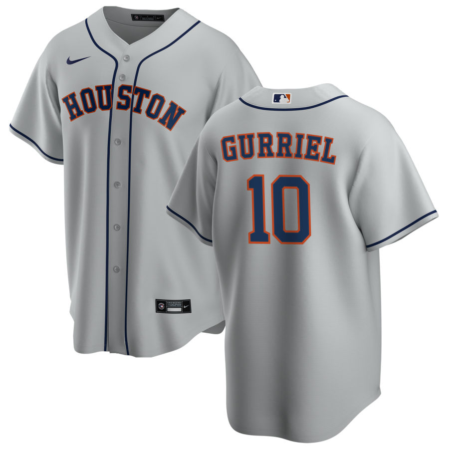 Nike Men #10 Yuli Gurriel Houston Astros Baseball Jerseys Sale-Gray